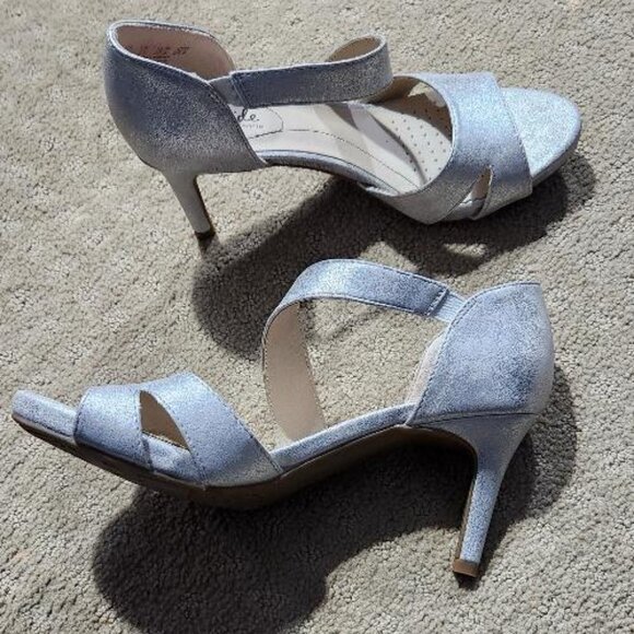 Life Stride Mega Strappy Open=toe heels silver metallic - Picture 5 of 9